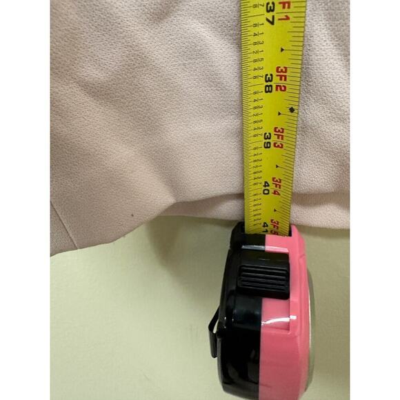 Badgley Mischka Size 12 Sleeveless Knee Length Sheath Dress Baby Pink Croquet - Picture 12 of 14